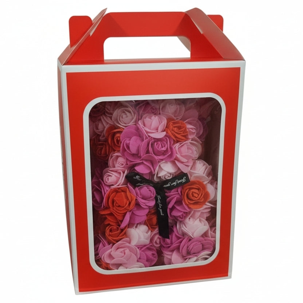 Floral Scented Bath Soap Roses Gift Set - Pink, Red, and White